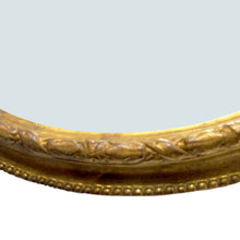 Load image into Gallery viewer, 1790s Georgian Large Oval Mirror with Gilt Wood Frame, English