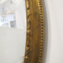Load image into Gallery viewer, 1790s Georgian Large Oval Mirror with Gilt Wood Frame, English
