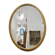 Load image into Gallery viewer, 1790s Georgian Large Oval Mirror with Gilt Wood Frame, English