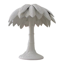 Load image into Gallery viewer, 1960’s Pair of White Glaze Ceramic Palm Tree Table Lamps, Italian