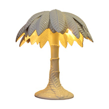 Load image into Gallery viewer, 1960’s Pair of White Glaze Ceramic Palm Tree Table Lamps, Italian