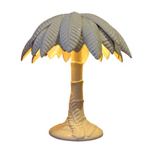 Load image into Gallery viewer, 1960’s Pair of White Glaze Ceramic Palm Tree Table Lamps, Italian