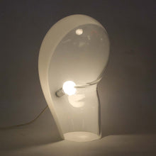 Load image into Gallery viewer, Vistosi design clear and white glass table lamp