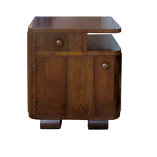Load image into Gallery viewer, 1930s Pair of Art Deco Walnut Veneers Bedside Table/Nightstands,  French