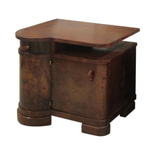 Load image into Gallery viewer, 1930s Pair of Art Deco Walnut Veneers Bedside Table/Nightstands,  French