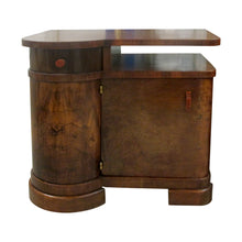 Load image into Gallery viewer, 1930s Pair of Art Deco Walnut Veneers Bedside Table/Nightstands,  French