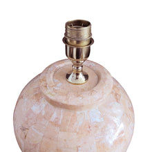 Load image into Gallery viewer, 1970s Pair of Pink Tessellated Marble Table Lamps, Italian