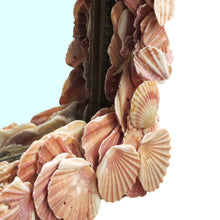 Load image into Gallery viewer, Mid-Century Scallop Shell Mirror on Antique Frame – Coastal Elegance, French