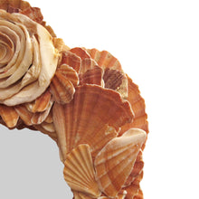 Load image into Gallery viewer, Mid-Century Scallop Shell Mirror on Antique Frame – Coastal Elegance, French
