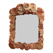 Load image into Gallery viewer, Mid-Century Scallop Shell Mirror on Antique Frame – Coastal Elegance, French