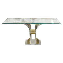 Load image into Gallery viewer, 1970s Belgian Perspex/Lucite Console Table with Bevelled Glass Top