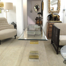 Load image into Gallery viewer, 1970s Belgian Perspex/Lucite Console Table with Bevelled Glass Top