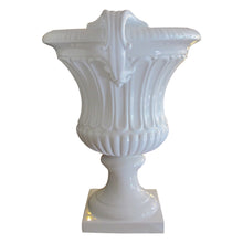 Load image into Gallery viewer, 1950s Italian Made Oversized Ornamental White Glazed Urn by Tomaso Barbi