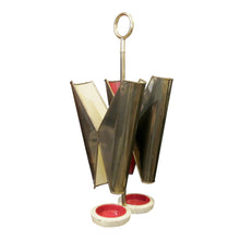 Load image into Gallery viewer, https://lestroisgarcons.com/products/1950s-italian-brass-and-metal-umbrella-stand-with-cast-iron-base