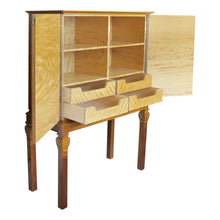 Load image into Gallery viewer, 1930s Swedish Cabinet with Harness Racing Horses Marquetry, attributed to Erik Mattson