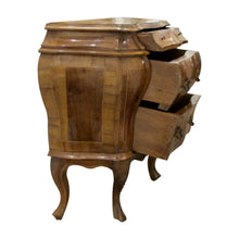Load image into Gallery viewer, 1930s Pair of Italian Bow fronted Bombe Side Tables – Nightstands