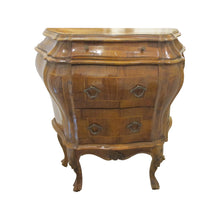 Load image into Gallery viewer, 1930s Pair of Italian Bow fronted Bombe Side Tables – Nightstands