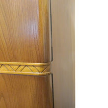 Load image into Gallery viewer, 1940s Elegant Swedish Ash Veneer Cabinet with Carved Frieze and Ample Storage