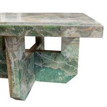 Load image into Gallery viewer, Mid-Century Italian Green Marble Table with Intersecting Mable base