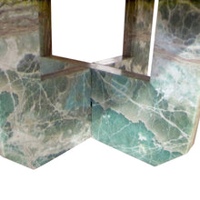Load image into Gallery viewer, Mid-Century Italian Green Marble Table with Intersecting Mable base