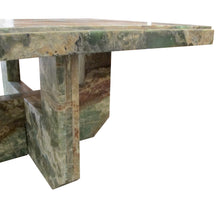 Load image into Gallery viewer, Mid-Century Italian Green Marble Table with Intersecting Mable base