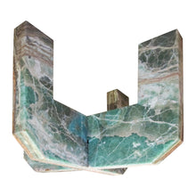 Load image into Gallery viewer, Mid-Century Italian Green Marble Table with Intersecting Mable base