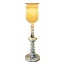 Load image into Gallery viewer, Mid-Century Pair of Polished Green Onyx Table Lamps, French