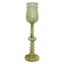 Load image into Gallery viewer, Mid-Century Pair of Polished Green Onyx Table Lamps, French