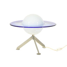 Load image into Gallery viewer, Blue and White glass Murano glass Satellite lamp