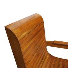 Load image into Gallery viewer, Mid-Century Pair of Wood-Slatted Curved Chair, Italian