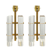 Load image into Gallery viewer, 1970s American Pair of Lucite Table lamps attributed to Charles Hollis Jones