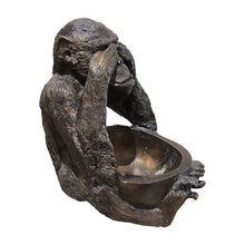 Load image into Gallery viewer, Three Wise Monkeys Bronze Sculptures “See No Evil, Hear No Evil, Speak No Evil”, Mid-Century, English