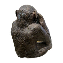 Load image into Gallery viewer, Three Wise Monkeys Bronze Sculptures “See No Evil, Hear No Evil, Speak No Evil”, Mid-Century, English