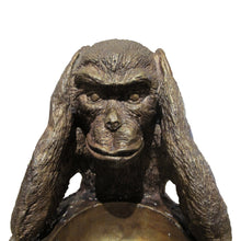 Load image into Gallery viewer, Three Wise Monkeys Bronze Sculptures “See No Evil, Hear No Evil, Speak No Evil”, Mid-Century, English