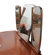 Load image into Gallery viewer, 1940s Scandinavian Vanity Dressing Table with Its Triptych Mirror