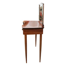 Load image into Gallery viewer, 1940s Scandinavian Vanity Dressing Table with Its Triptych Mirror