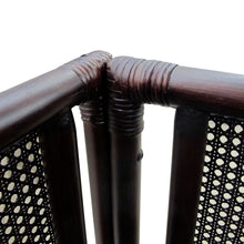 Load image into Gallery viewer, Pair of French Mid-Century Bamboo and Rattan Armchairs with Boucle Upholstery