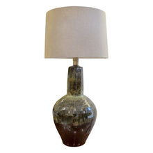 Load image into Gallery viewer, Mid-Century Modern Pair of Large Ceramic Table with Brown Glaze, Spanish