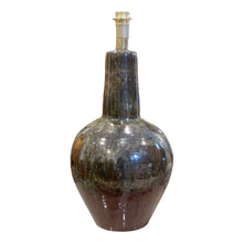 Load image into Gallery viewer, Mid-Century Modern Pair of Large Ceramic Table with Brown Glaze, Spanish