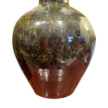 Load image into Gallery viewer, Mid-Century Modern Pair of Large Ceramic Table with Brown Glaze, Spanish