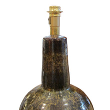 Load image into Gallery viewer, Mid-Century Modern Pair of Large Ceramic Table with Brown Glaze, Spanish