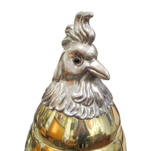 Load image into Gallery viewer, Mid-Century Large Gold Silver Plated Ice Bucket in the Shape of a Cockerel