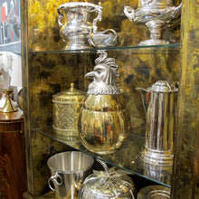 Load image into Gallery viewer, Mid-Century Large Gold Silver Plated Ice Bucket in the Shape of a Cockerel