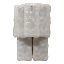 Load image into Gallery viewer, 1960s Pair of Frosted Ice Glass Two Tier Wall lights by J. T. Kalmar, Austrian