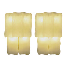 Load image into Gallery viewer, 1960s Pair of Frosted Ice Glass Two Tier Wall lights by J. T. Kalmar, Austrian