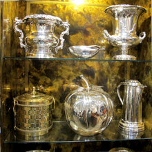Load image into Gallery viewer, Mid-Century Oversized Silver-Plated Apple Ice Bucket, Italian