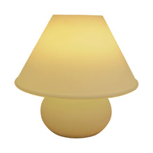 Load image into Gallery viewer, Pair of White Glass Mushroom Table Lamps by Glashütte Limburg, 1960s