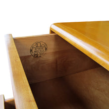 Load image into Gallery viewer, Pair of Vintage Heywood Wakefield "Kohinoor" Blonde Maple Chests of Drawers, American 1960s