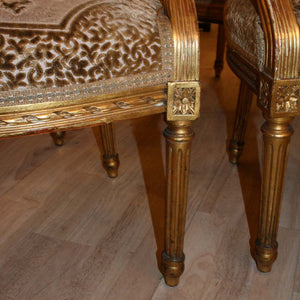 Pair of 1920s French fauteuils armchairs