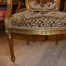 Load image into Gallery viewer, Pair of 1920s French fauteuils armchairs